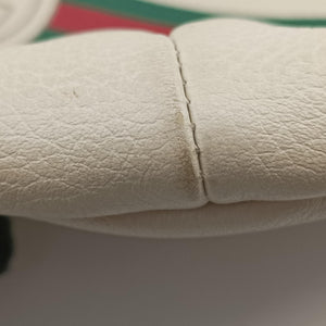 Pre-owned Gucci Print White Leather 530412 bum bag/waist bag | stylenewstar