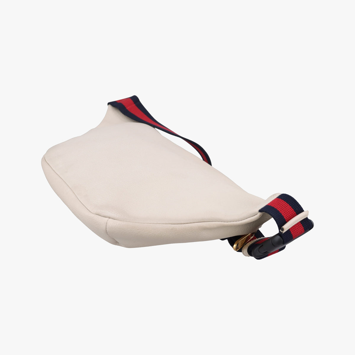 Pre-owned Gucci Print White Leather 530412 bum bag/waist bag | stylenewstar