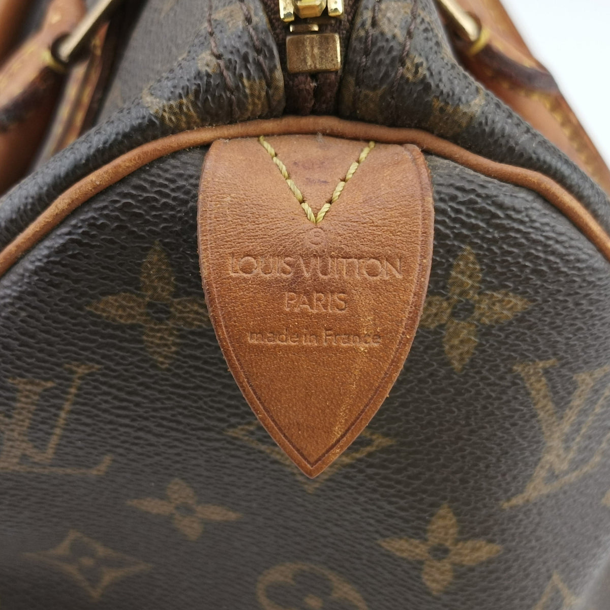 Pre-owned Louis Vuitton Speedy 30 BROWN Monogram Canvas M41528 handbag | stylenewstar