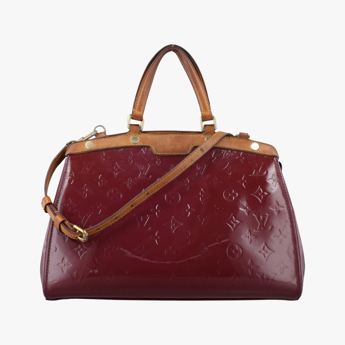 Pre-owned Louis Vuitton Brea MM ROUGE FAUVISTE Vernis M91690 shoulderbag | stylenewstar