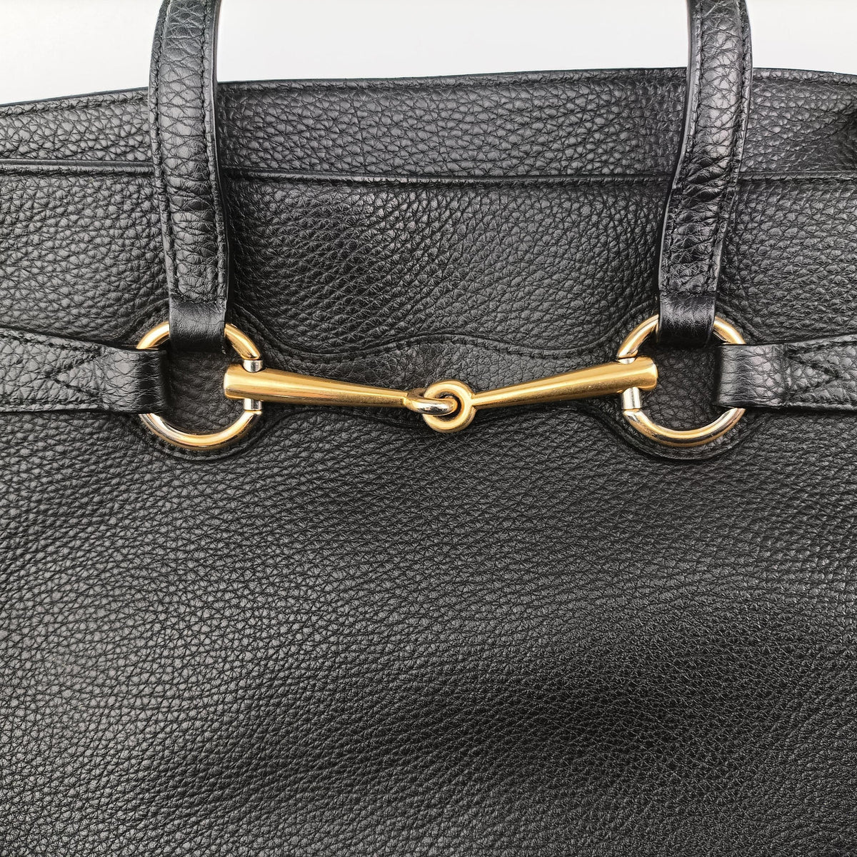 Pre-owned Gucci Bright Bit Black Leather 353117 shoulderbag | stylenewstar