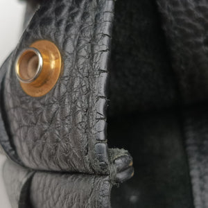 Pre-owned Gucci Bright Bit Black Leather 353117 shoulderbag | stylenewstar