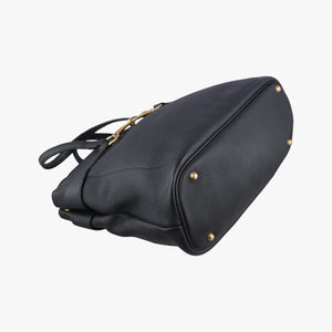 Pre-owned Gucci Bright Bit Black Leather 353117 shoulderbag | stylenewstar