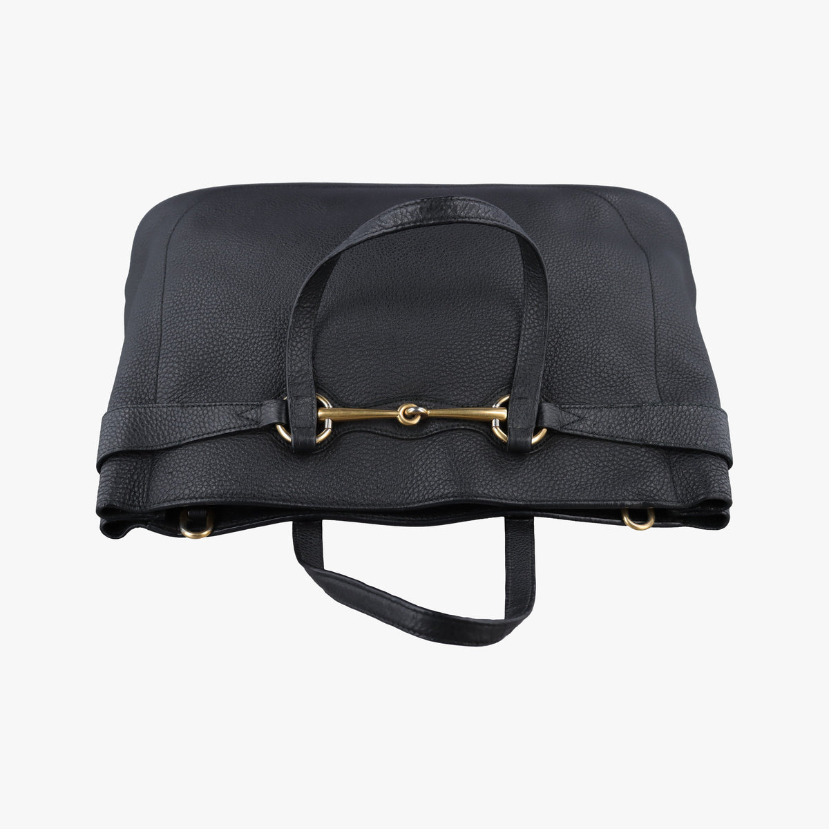 Pre-owned Gucci Bright Bit Black Leather 353117 shoulderbag | stylenewstar