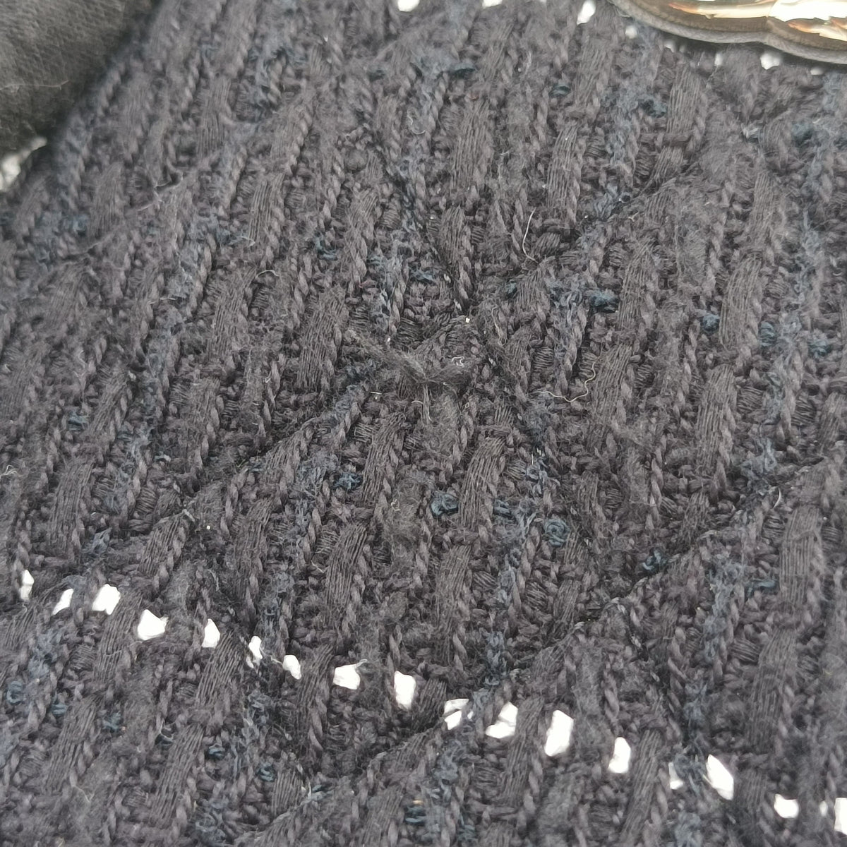 Pre-owned Chanel Cocomark Mini Black Tweed  shoulderbag | stylenewstar