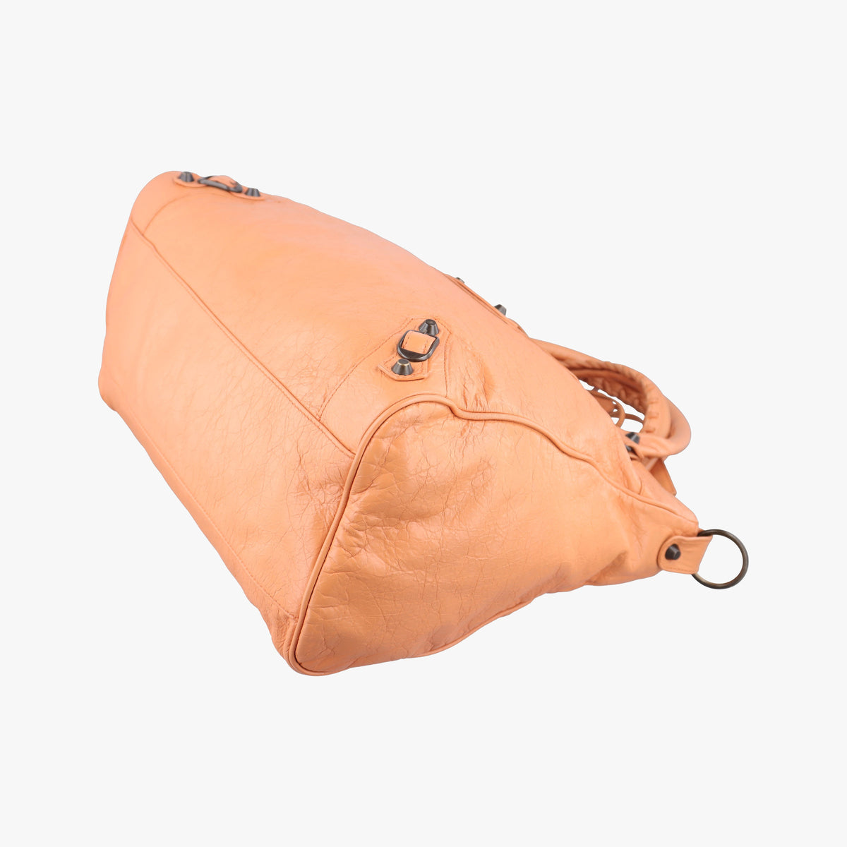 Pre-owned Balenciaga The Velo Orange lambskin  shoulderbag | stylenewstar