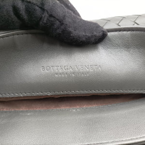 Pre-owned Bottega Veneta Intrecciato Olimpia Grey lambskin  shoulderbag | stylenewstar