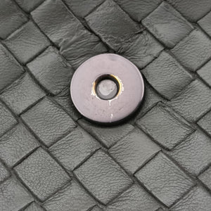 Pre-owned Bottega Veneta Intrecciato Olimpia Grey lambskin  shoulderbag | stylenewstar