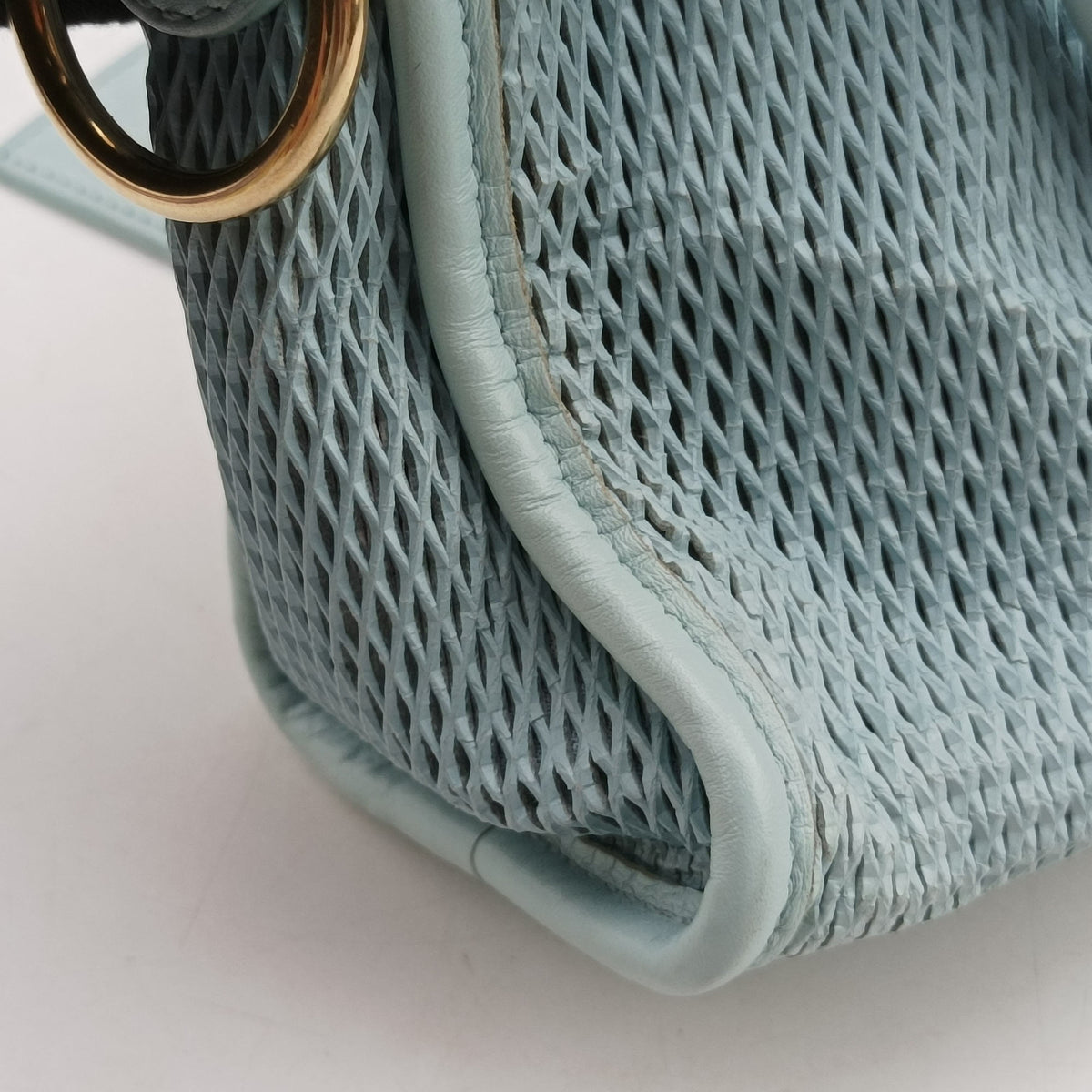 Pre-owned Balenciaga Classic City Mini Blue lambskin  shoulderbag | stylenewstar