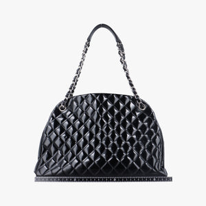 Pre-owned Chanel Mademoiselle Bowling Black Patent leather A50558 shoulderbag | stylenewstar