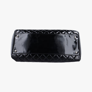 Pre-owned Chanel Mademoiselle Bowling Black Patent leather A50558 shoulderbag | stylenewstar