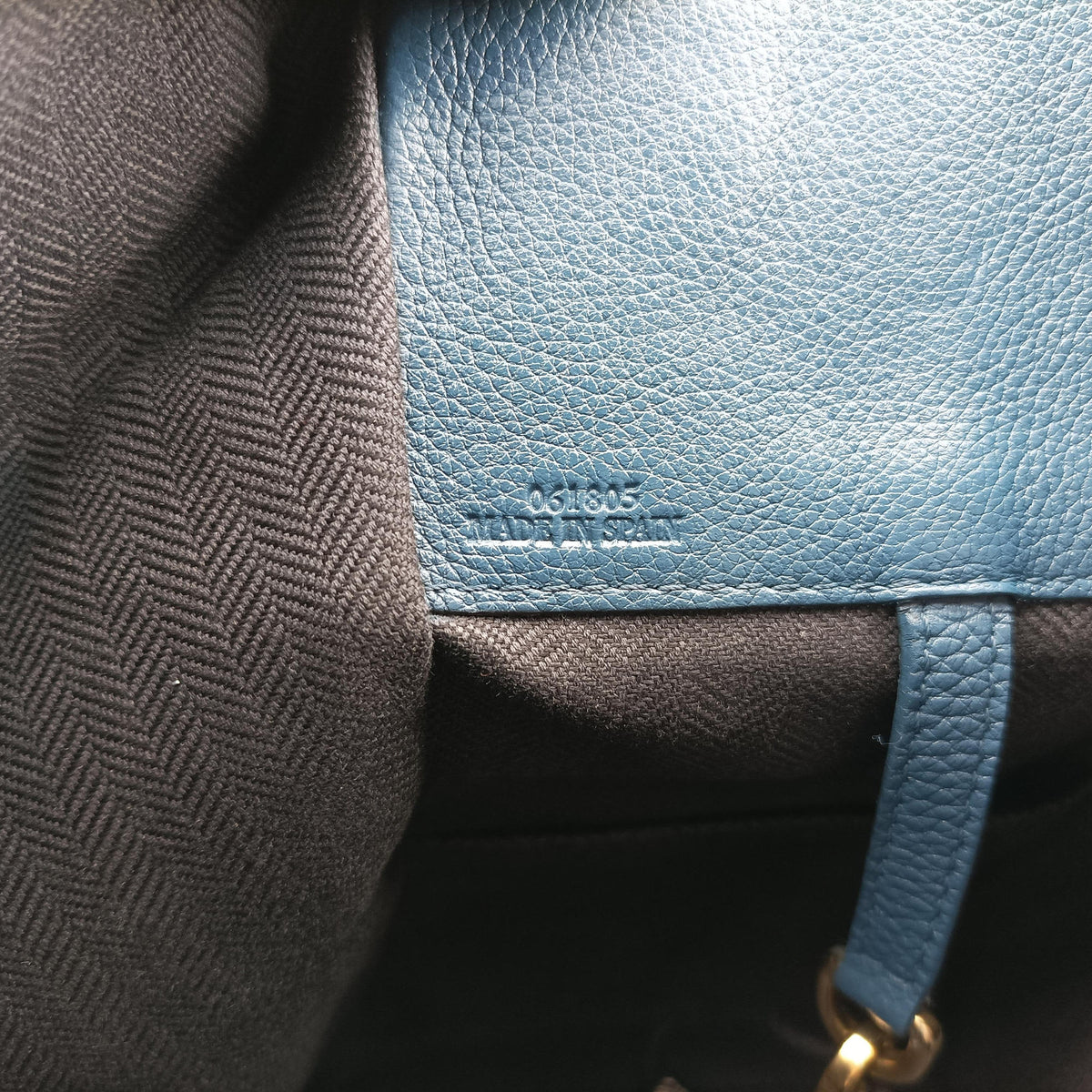 Vintage Loewe Hammock Blue leather  handbag | stylenewstar