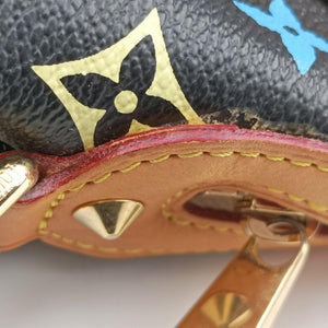 Pre-owned Louis Vuitton COURTNEY MM Noir Monogram Multicolor M45642 handbag | stylenewstar