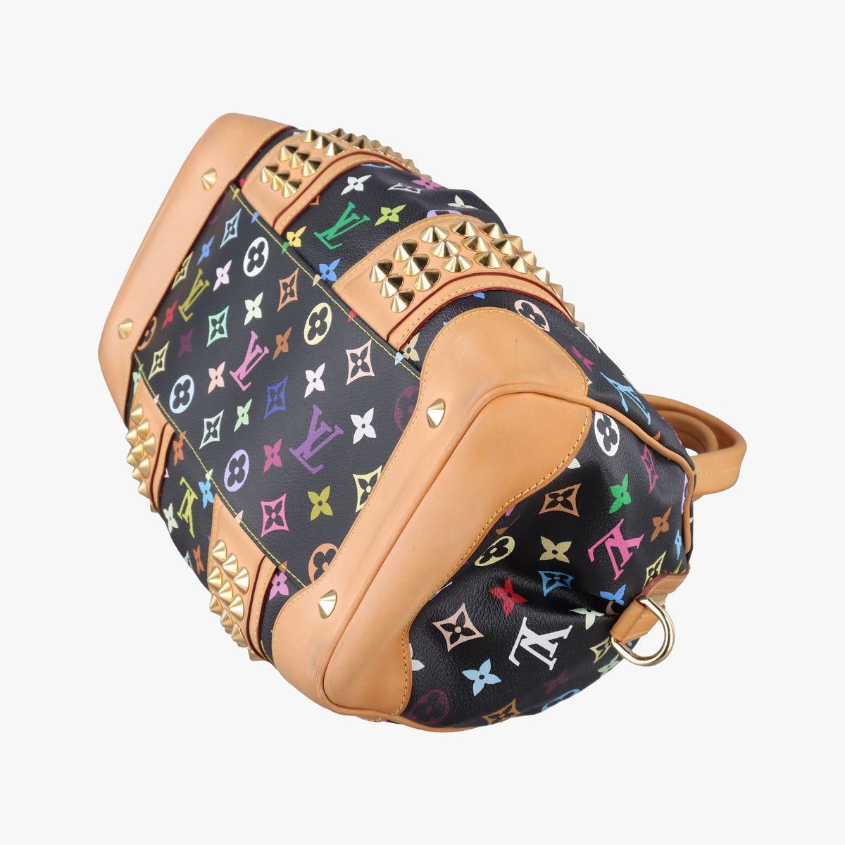 Pre-owned Louis Vuitton COURTNEY MM Noir Monogram Multicolor M45642 handbag | stylenewstar