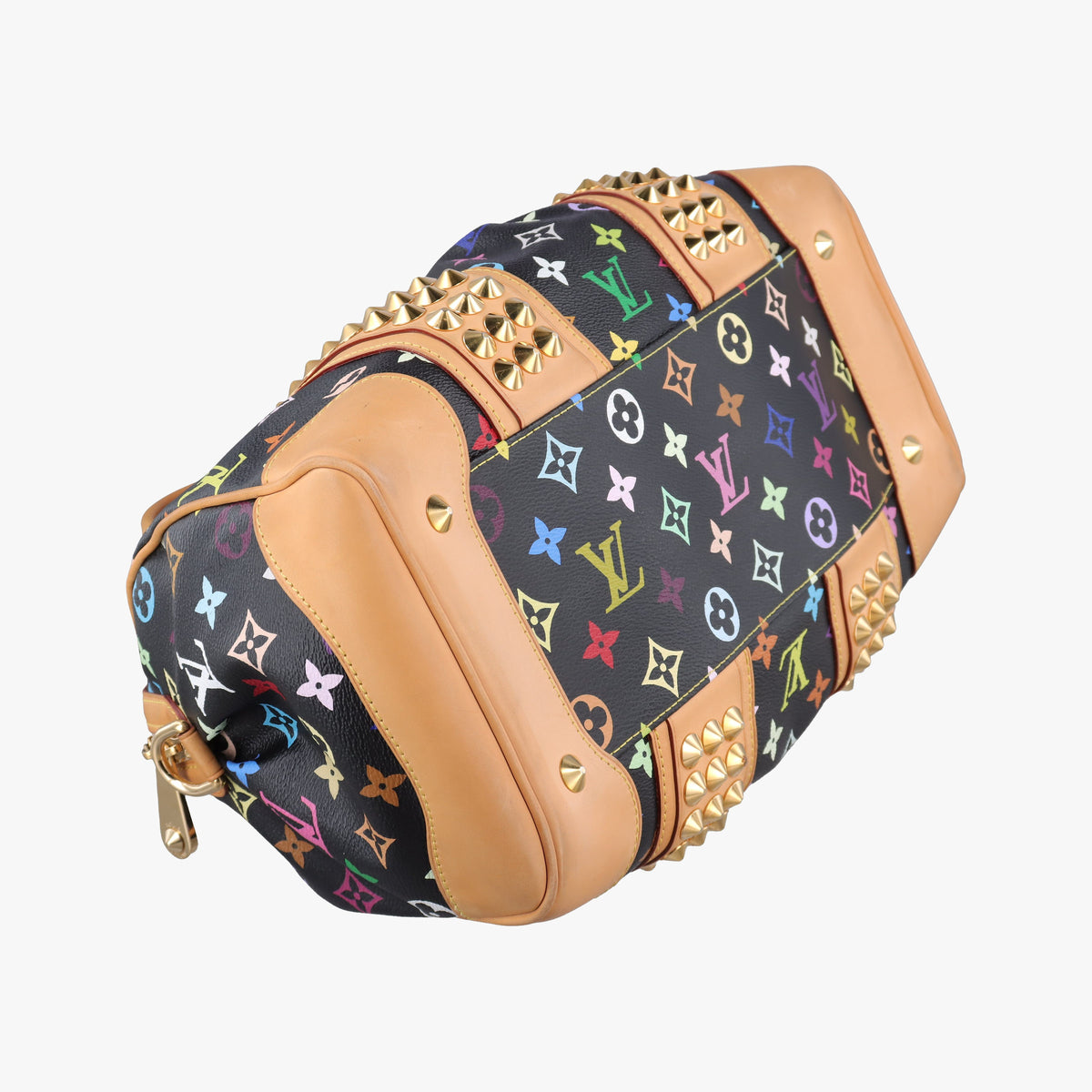 Pre-owned Louis Vuitton COURTNEY MM Noir Monogram Multicolor M45642 handbag | stylenewstar