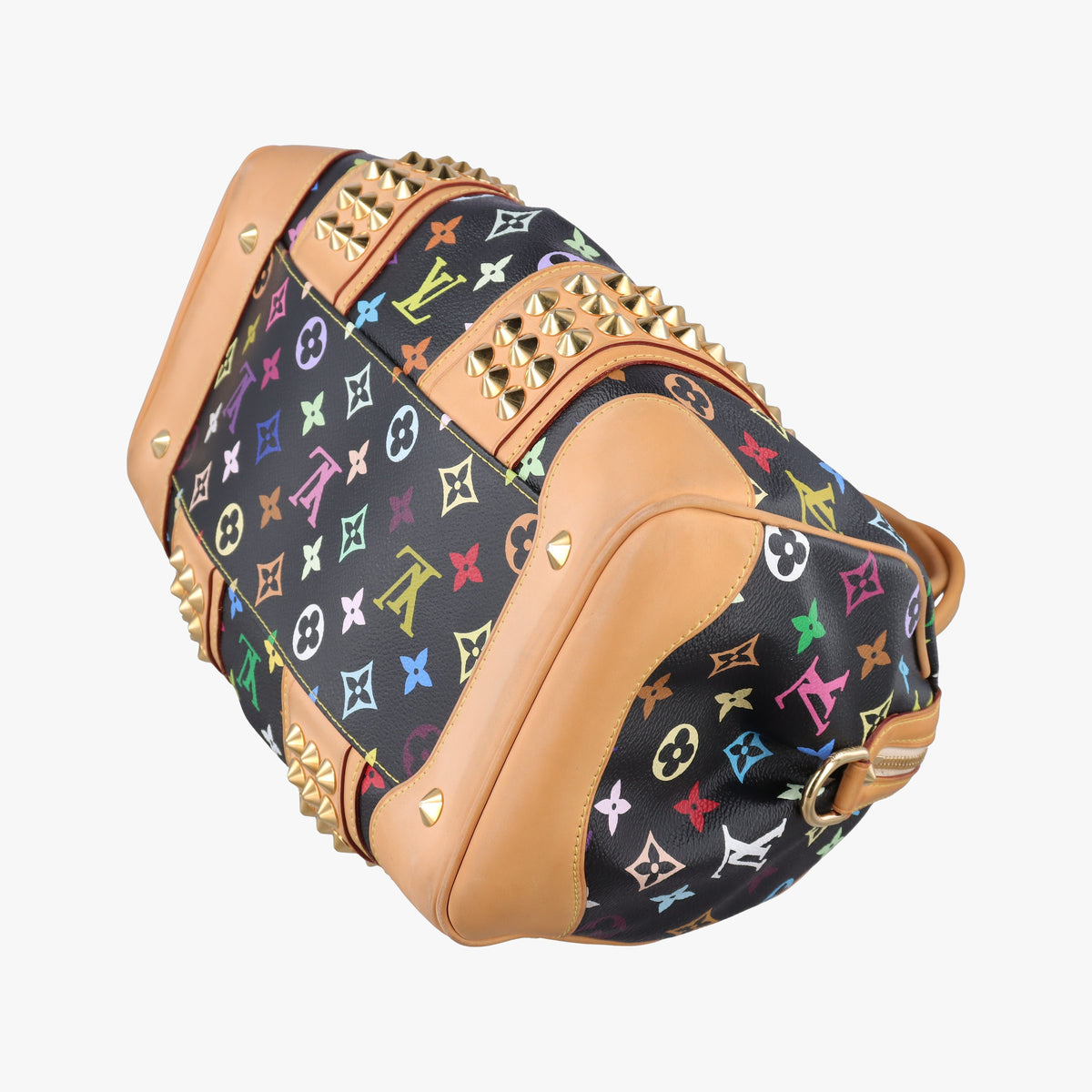 Pre-owned Louis Vuitton COURTNEY MM Noir Monogram Multicolor M45642 handbag | stylenewstar