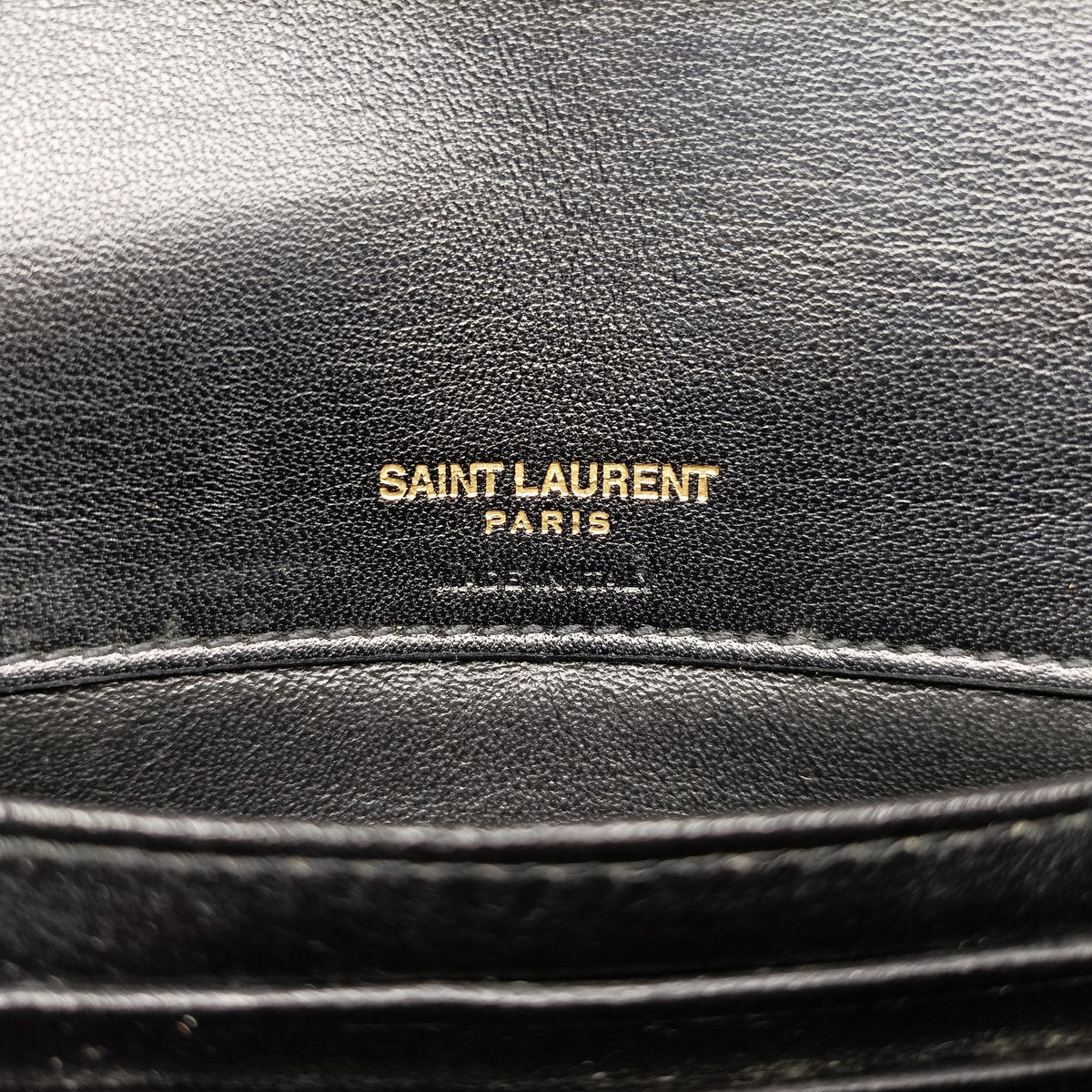 Pre-owned Yves Saint Laurent KATE Black Patent 534395 bum bag/waist bag | stylenewstar