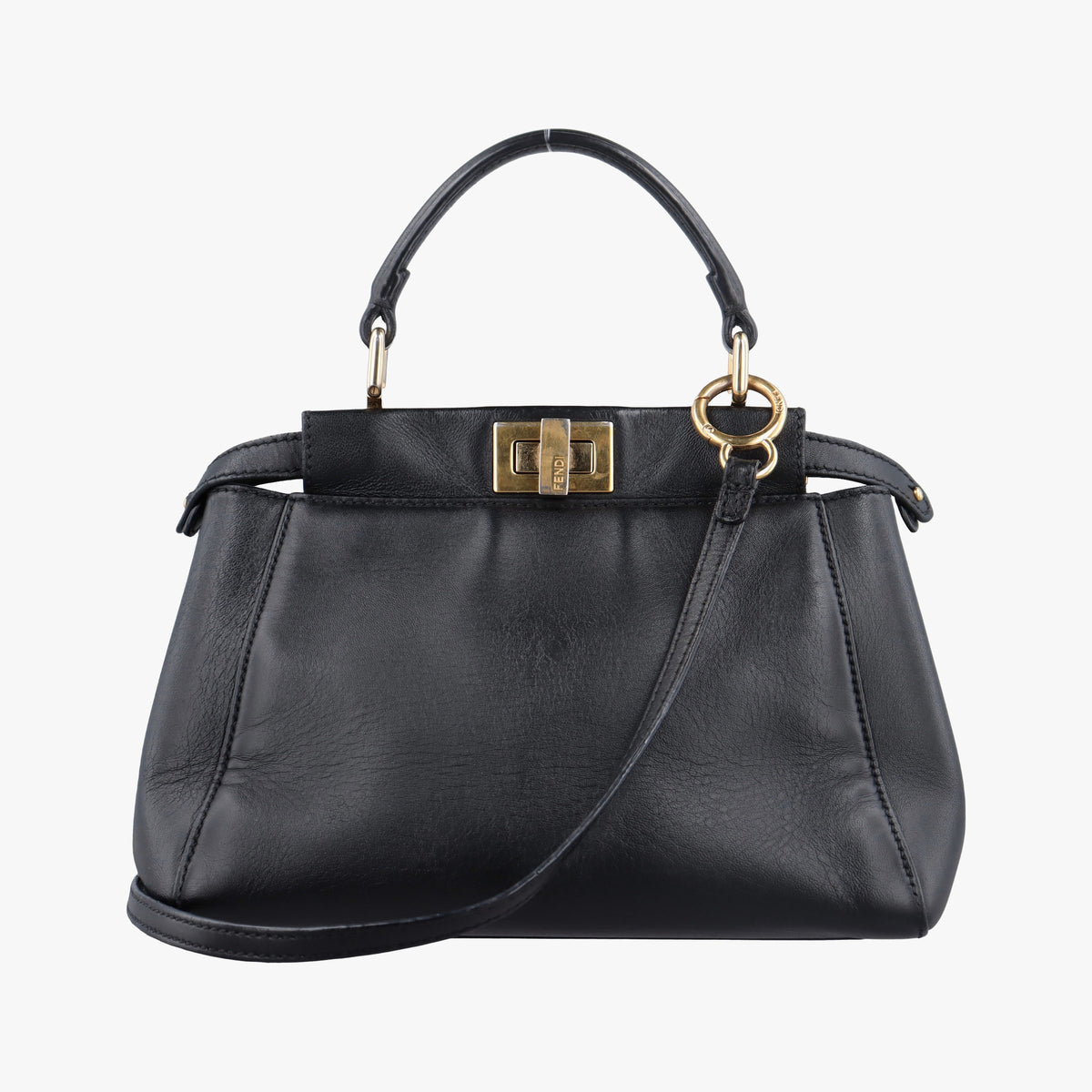 Vintage Fendi PEEKABOO Black Leather 8BN244 shoulderbag | stylenewstar