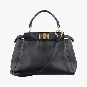 Vintage Fendi PEEKABOO Black Leather 8BN244 shoulderbag | stylenewstar