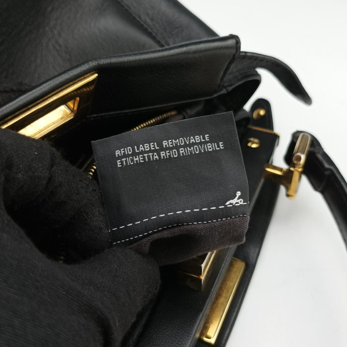 Vintage Fendi PEEKABOO Black Leather 8BN244 shoulderbag | stylenewstar