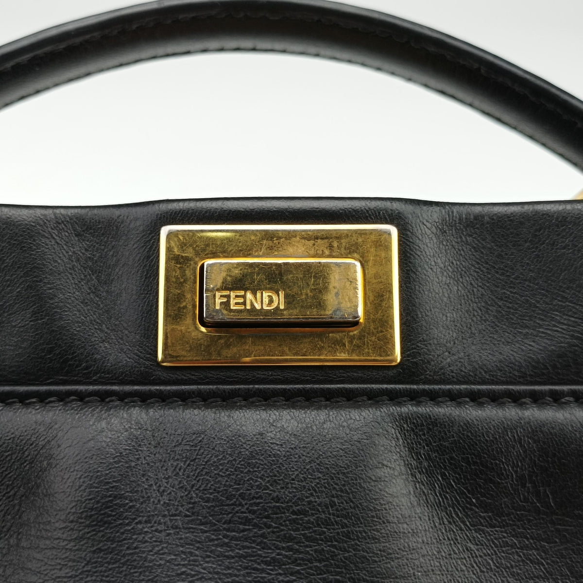 Vintage Fendi PEEKABOO Black Leather 8BN244 shoulderbag | stylenewstar