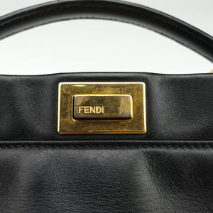 Vintage Fendi PEEKABOO Black Leather 8BN244 shoulderbag | stylenewstar