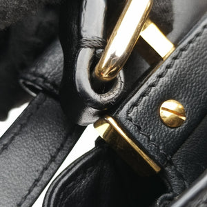 Vintage Fendi PEEKABOO Black Leather 8BN244 shoulderbag | stylenewstar