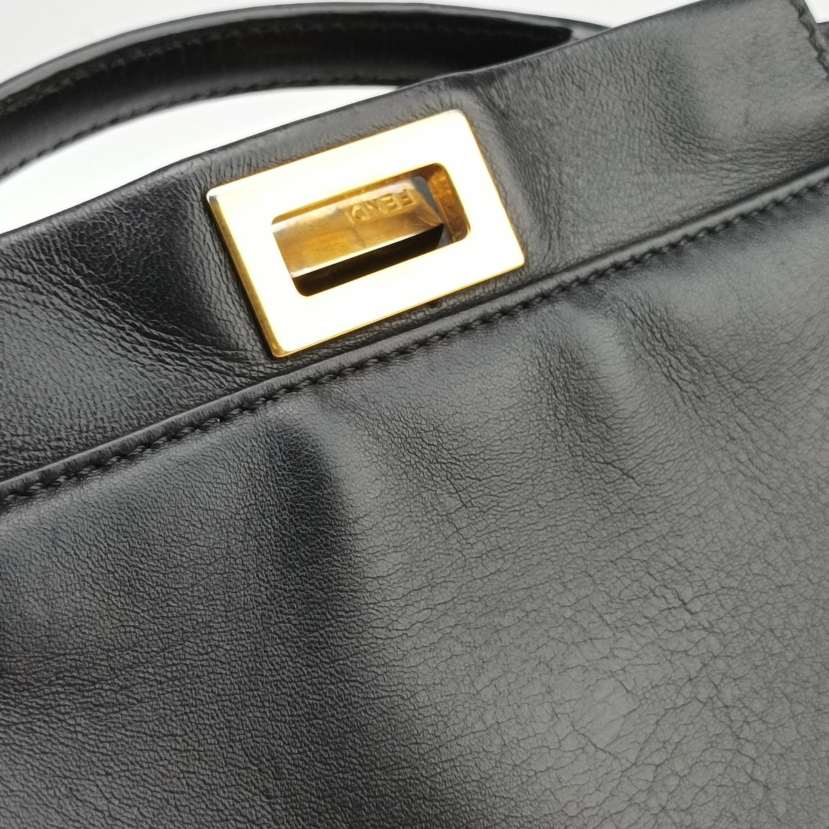 Vintage Fendi PEEKABOO Black Leather 8BN244 shoulderbag | stylenewstar