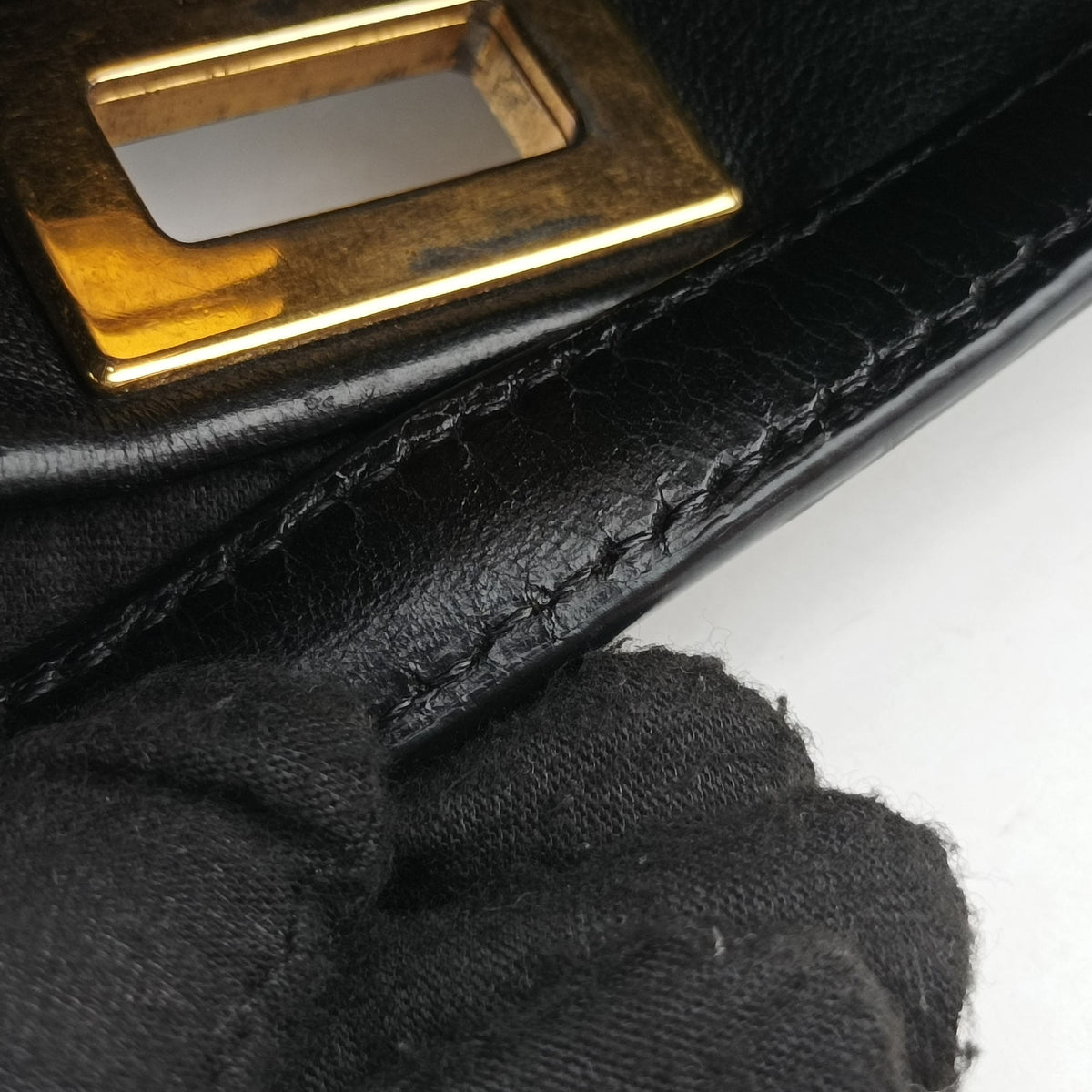 Vintage Fendi PEEKABOO Black Leather 8BN244 shoulderbag | stylenewstar