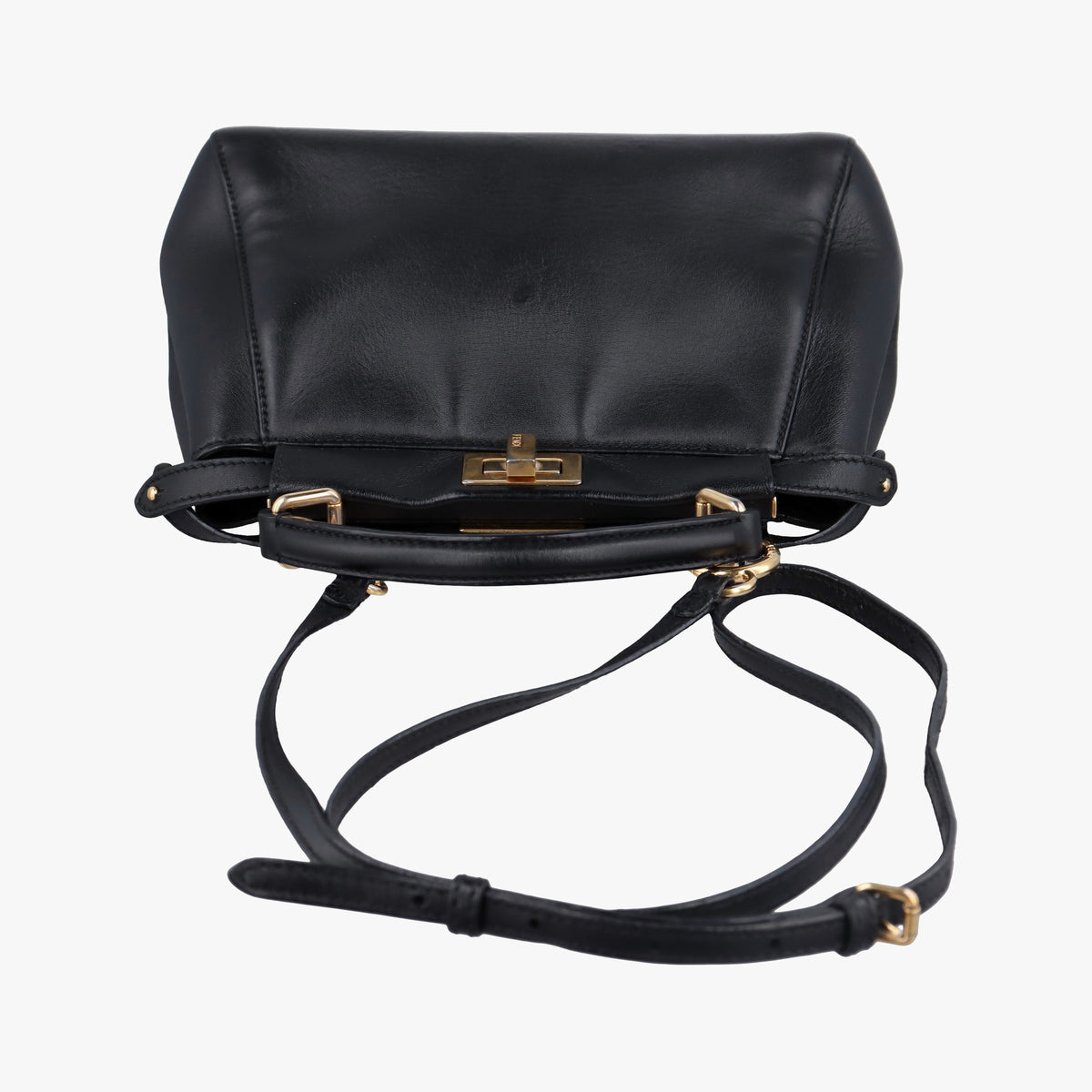 Vintage Fendi PEEKABOO Black Leather 8BN244 shoulderbag | stylenewstar