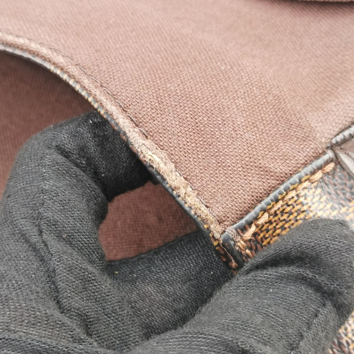Pre-owned Louis Vuitton Bastille Messenger EBENE Damier Canvas N45258 crossbodybag | stylenewstar