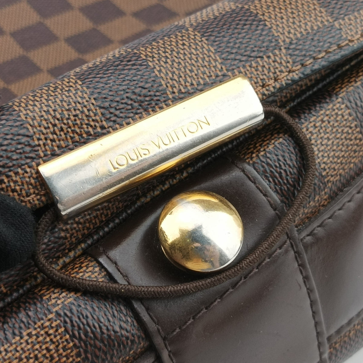 Pre-owned Louis Vuitton Bastille Messenger EBENE Damier Canvas N45258 crossbodybag | stylenewstar