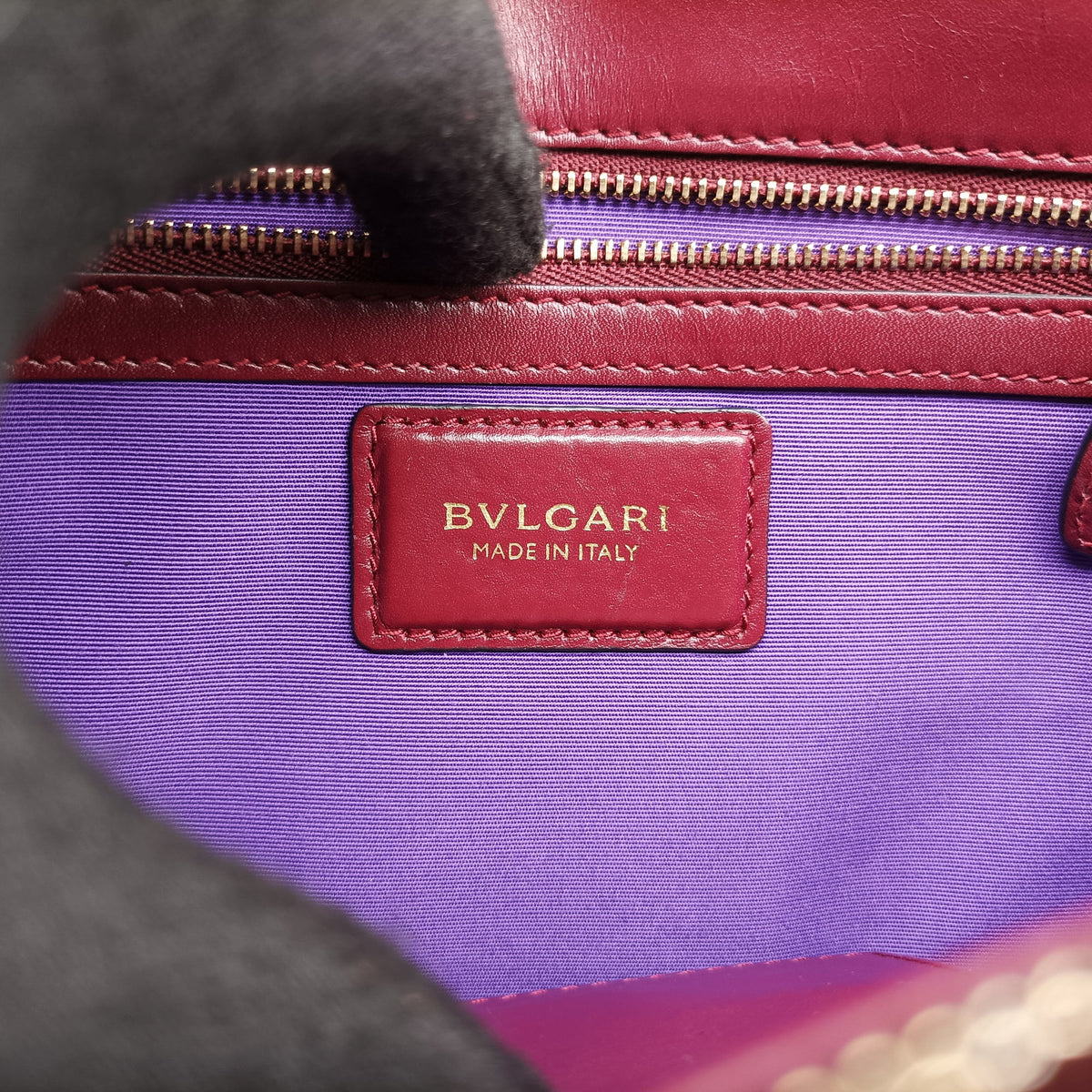 Secondhand Bvlgari Serpenti Forever Burgundy leather  shoulderbag | stylenewstar