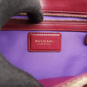 Secondhand Bvlgari Serpenti Forever Burgundy leather  shoulderbag | stylenewstar