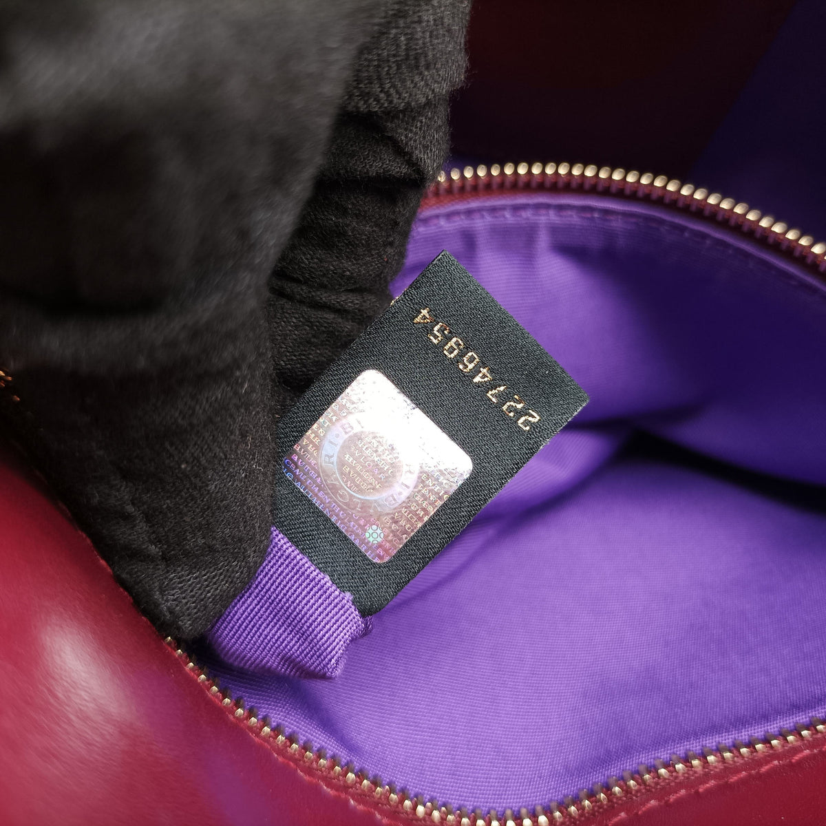 Secondhand Bvlgari Serpenti Forever Burgundy leather  shoulderbag | stylenewstar
