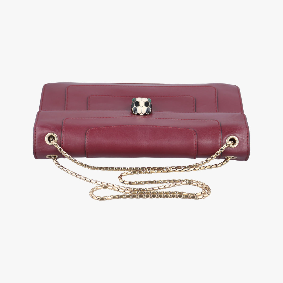 Secondhand Bvlgari Serpenti Forever Burgundy leather  shoulderbag | stylenewstar