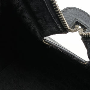 Vintage Christian Dior Detective Frame Black Leather  handbag | stylenewstar