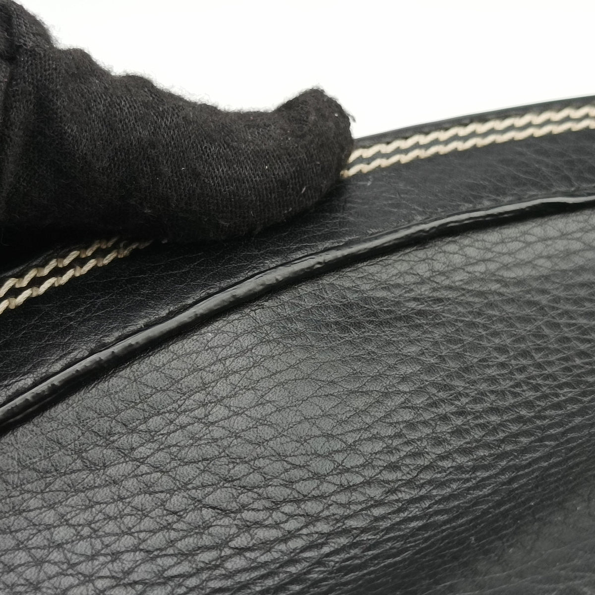 Vintage Christian Dior Detective Frame Black Leather  handbag | stylenewstar