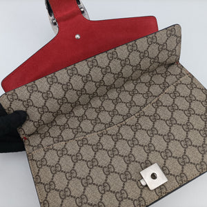 Secondhand Gucci Dionysus beige×red PVC coated canvas × suede 400249 shoulderbag | stylenewstar