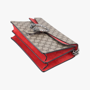 Secondhand Gucci Dionysus beige×red PVC coated canvas × suede 400249 shoulderbag | stylenewstar