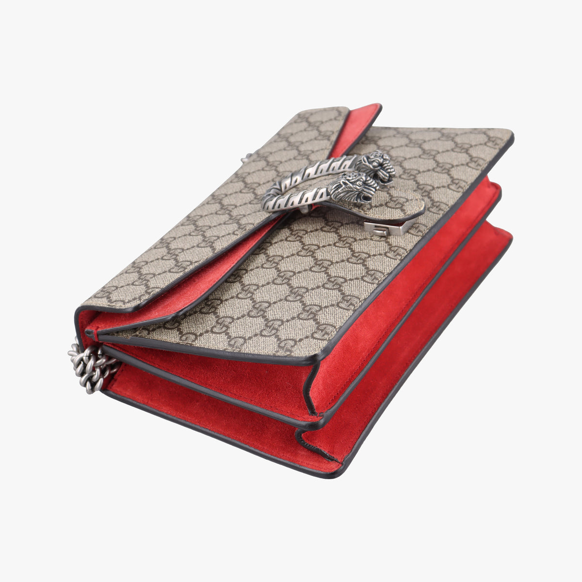Secondhand Gucci Dionysus beige×red PVC coated canvas × suede 400249 shoulderbag | stylenewstar