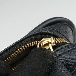 Pre-owned Loewe CRUZ Black Leather  shoulderbag | stylenewstar