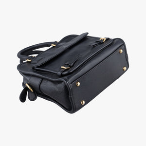 Pre-owned Loewe CRUZ Black Leather  shoulderbag | stylenewstar