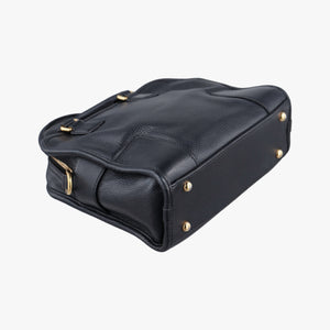 Pre-owned Loewe CRUZ Black Leather  shoulderbag | stylenewstar
