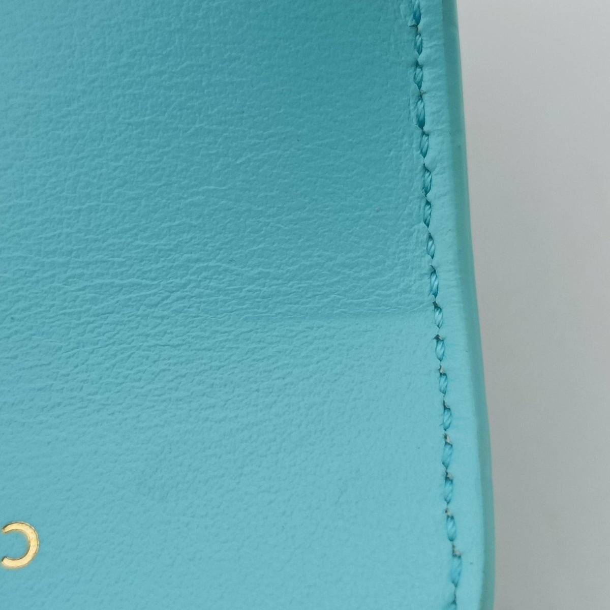 Pre-owned Celine Triomphe Blue Leather  shoulderbag | stylenewstar