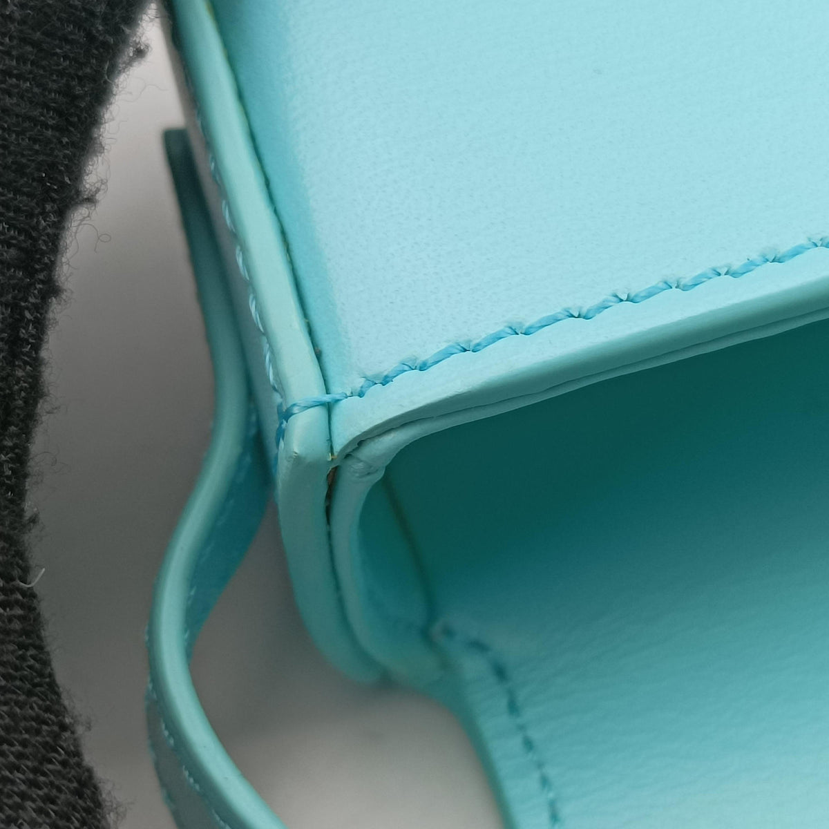 Pre-owned Celine Triomphe Blue Leather  shoulderbag | stylenewstar