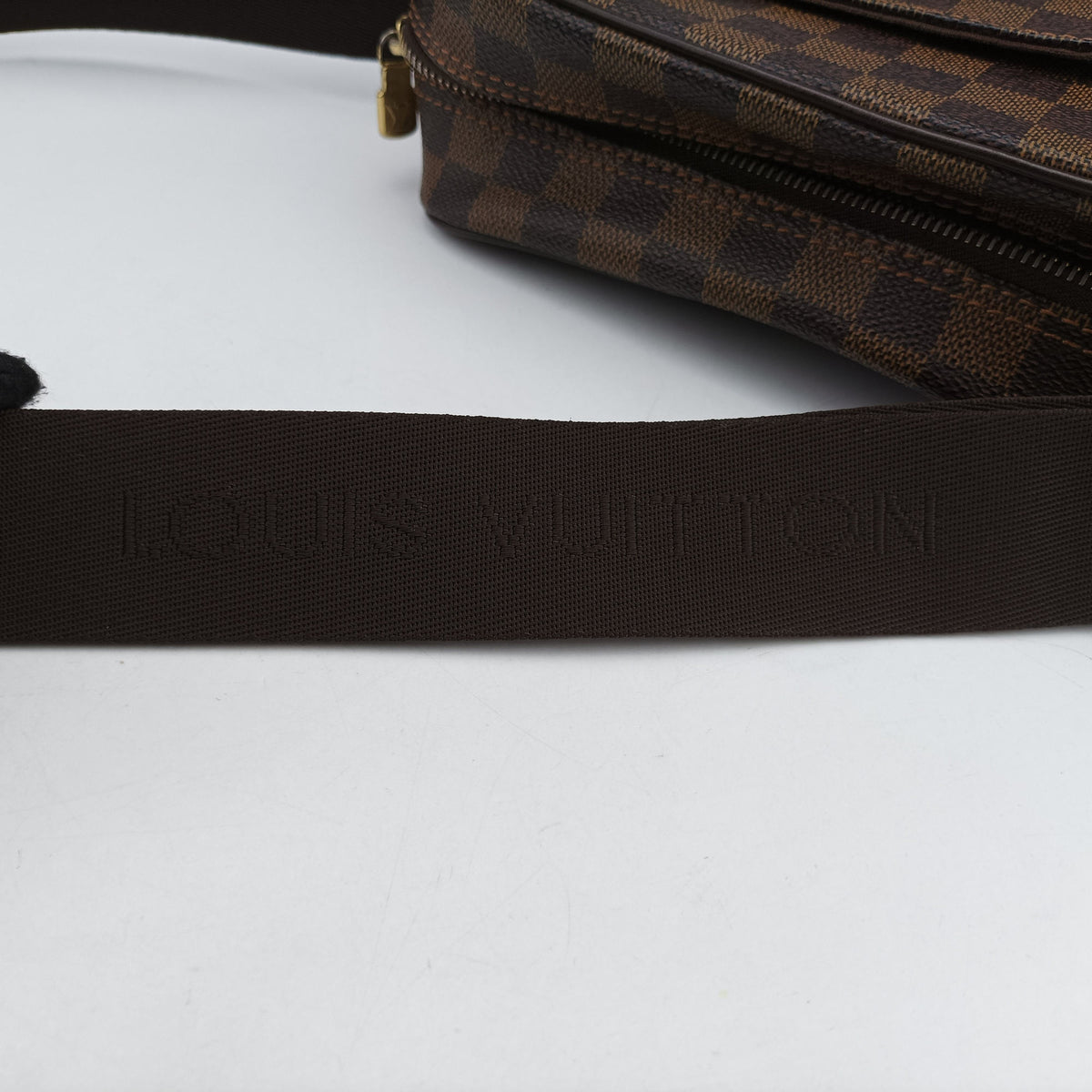 Pre-owned Louis Vuitton Olav PM EBENE Damier Canvas N41442 shoulderbag | stylenewstar