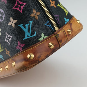 Pre-owned Louis Vuitton Alma PM Noir Monogram Multicolore M92646 handbag | stylenewstar