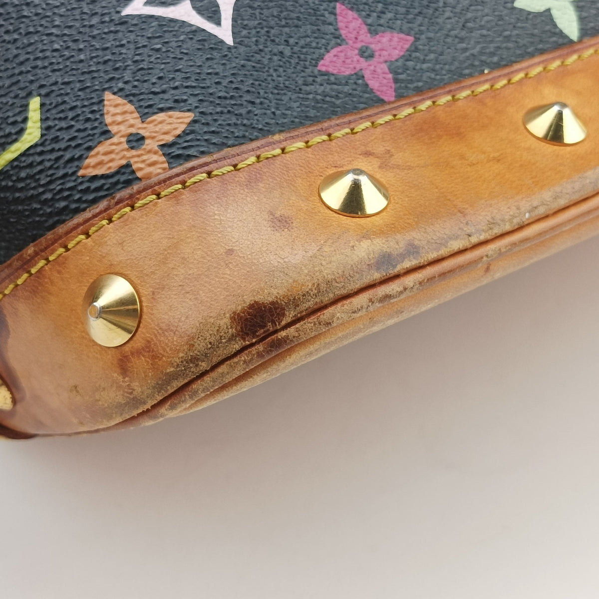 Pre-owned Louis Vuitton Alma PM Noir Monogram Multicolore M92646 handbag | stylenewstar