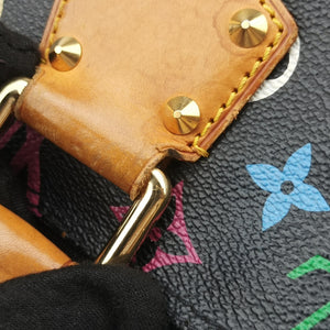 Pre-owned Louis Vuitton Alma PM Noir Monogram Multicolore M92646 handbag | stylenewstar